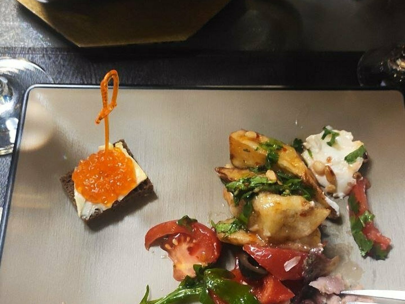 Салат с мясом и овощами